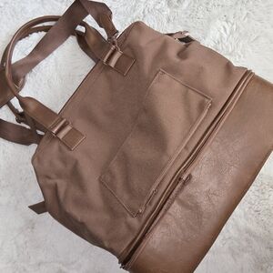BEIS Brown Travel Bag Structured Design
